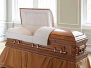 solid oak casket
